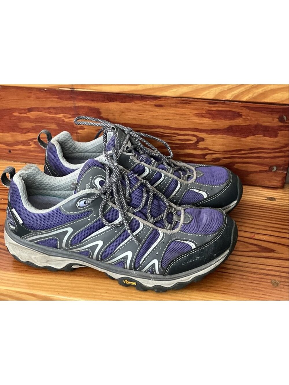 Eddie Bauer Women's Sneakers Purple Hiking Comfort Shoes Sz 9.5
